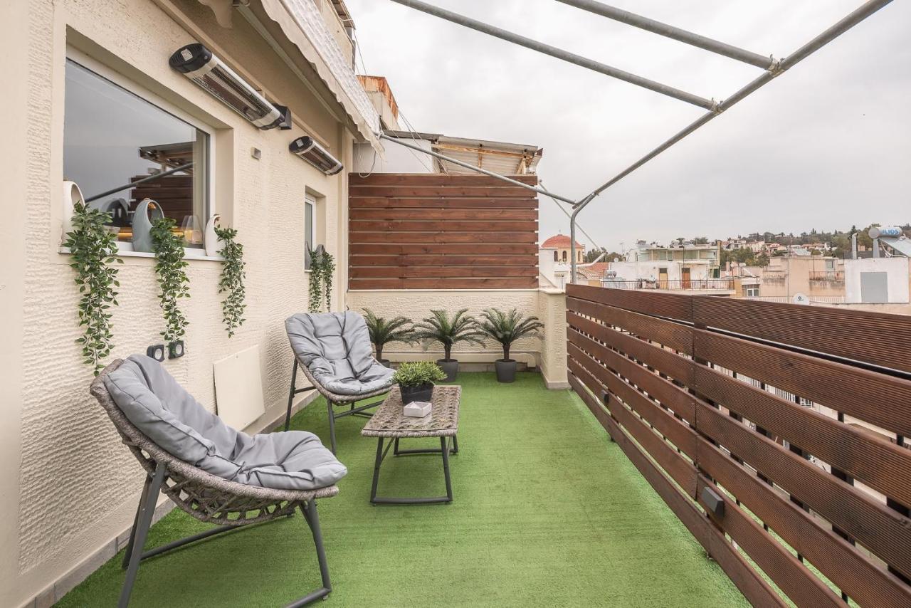 Апартаменти Petralona Stylish Penthouse Афіни Екстер'єр фото